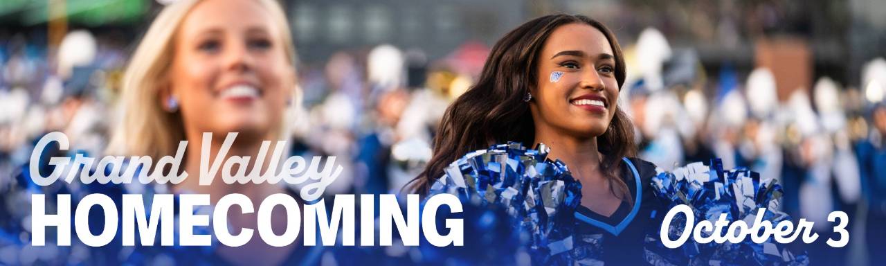 Laker Dance Team smiling Grand Valley Homecoming October 3